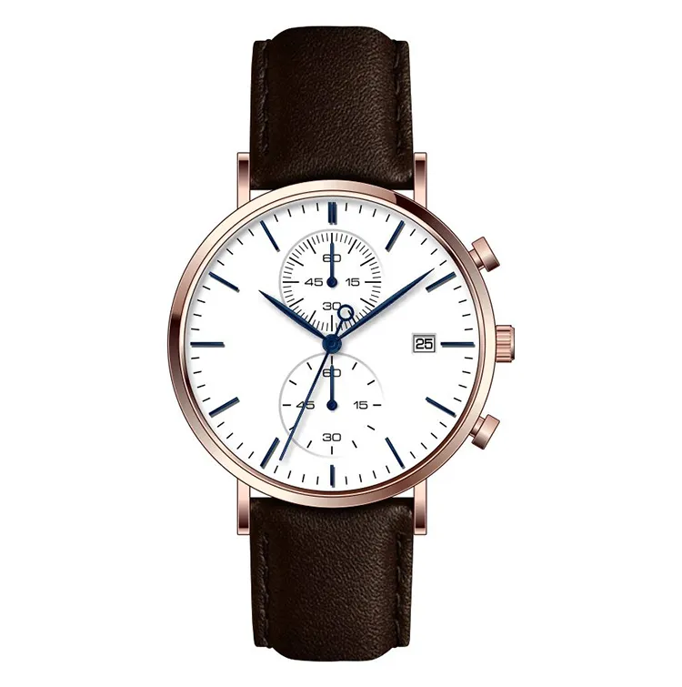 Casual Stainless Steel Men's Chronograph Watch Custom Made