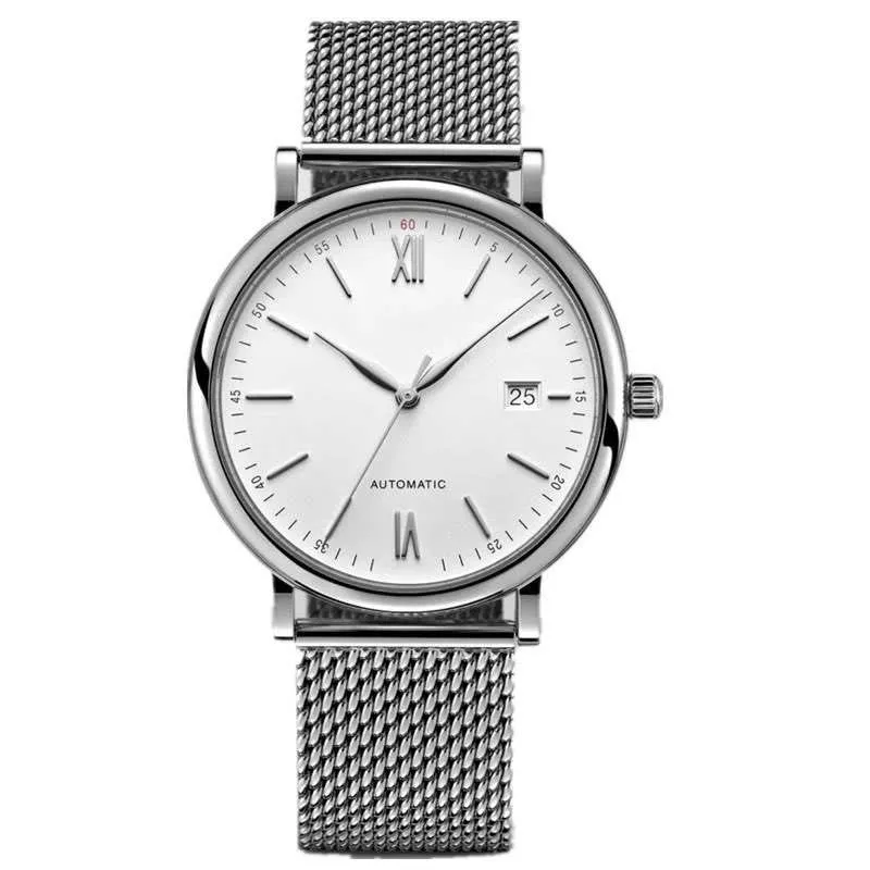 Classic Stainless Steel Custom Logo Automatic Movement Watch